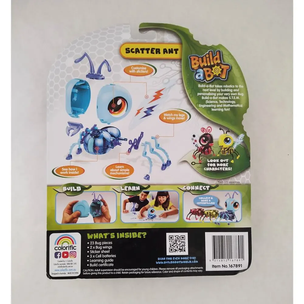 Build a Bots - both Buzzy Bee + Scatter Ant - NEW - lot of two